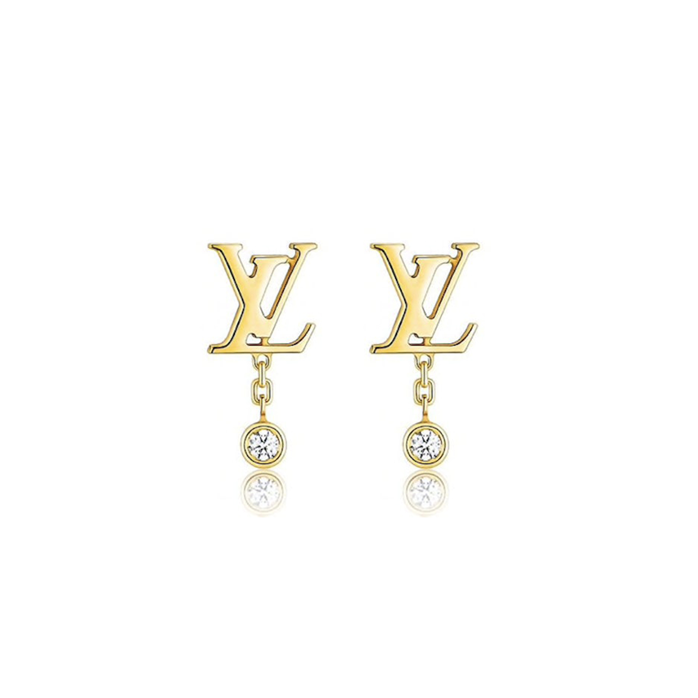 LOUIS VUITTON IDYLLE BLOSSOM DIAMOND LV EARRINGS Q96495